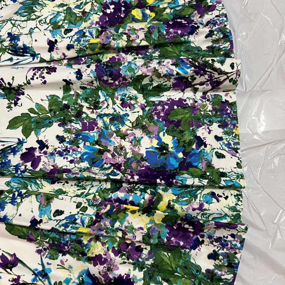 NWT Lauren Ralph Lauren Women’s Floral Fit & Flare Dress White Multi Size 14 - Picture 6 of 15